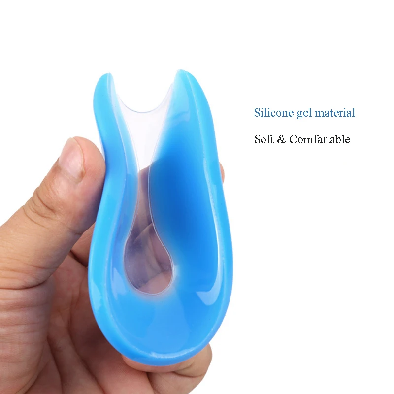 Unisex Gel Heel Cushion Pad U-shape Heel Cup Heel spur insole Pain Relief Heel Protectors for Plantar Fasciitis Insert