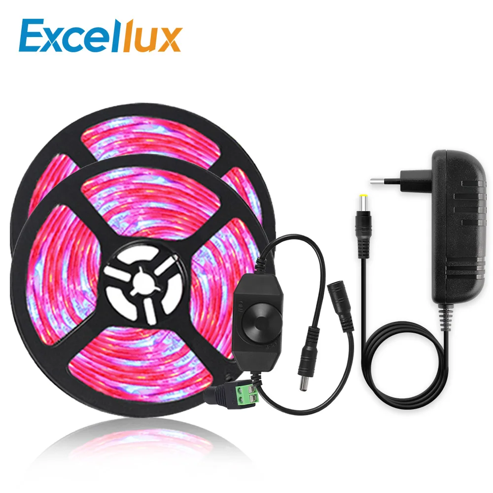 Светодиодная лента полного спектра для выращивания растений 5 м 60 светодиодный s/M