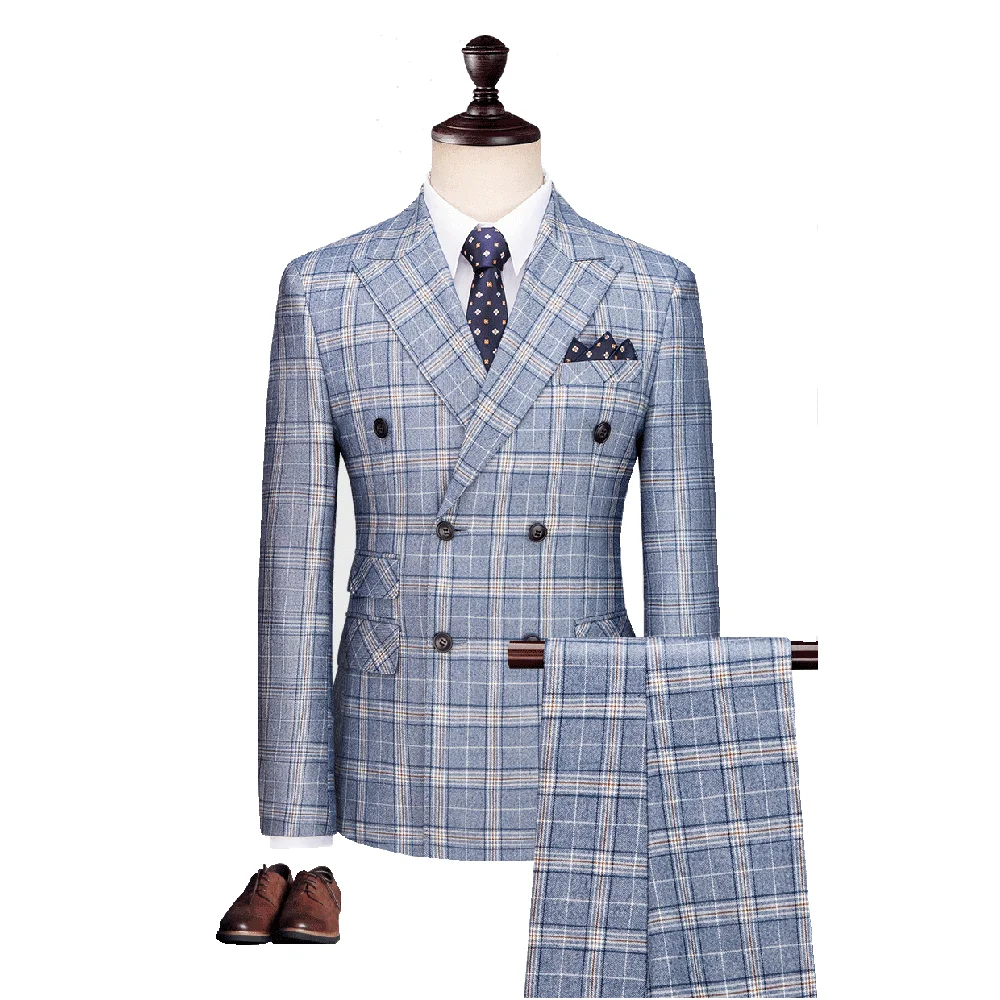 

Light Blue Plain Men Suit Custom Made Retro Men Wedding Blazer Suit 3pcs (Jacket+Pants+Vest) Набор из 3 предметов