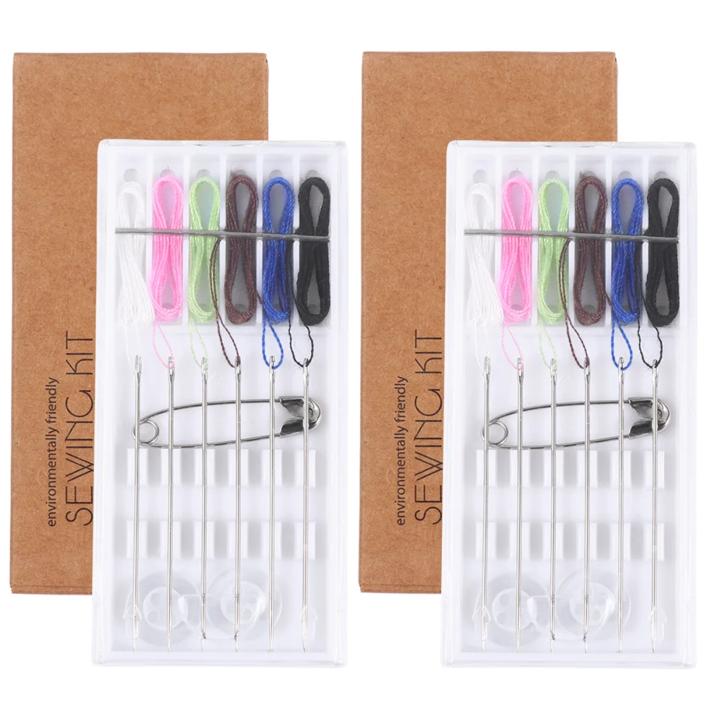 5 комплектов одноразовый набор швейных инструментов для отелей с вышивальной