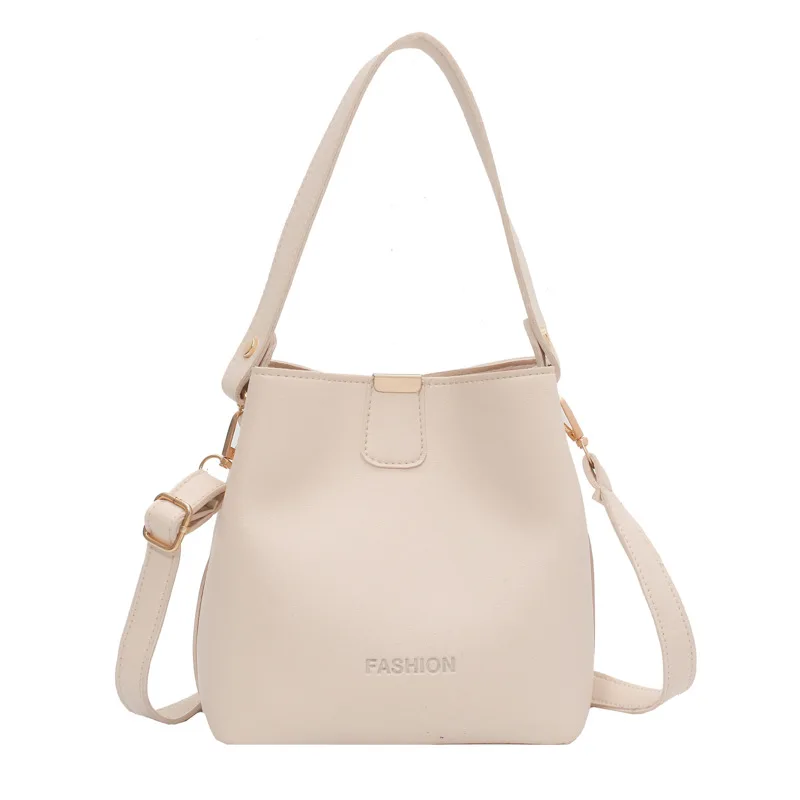 

Fashion small fresh small bag female 2021 tide foreign style new portable bucket bag simple retro shoulder bag