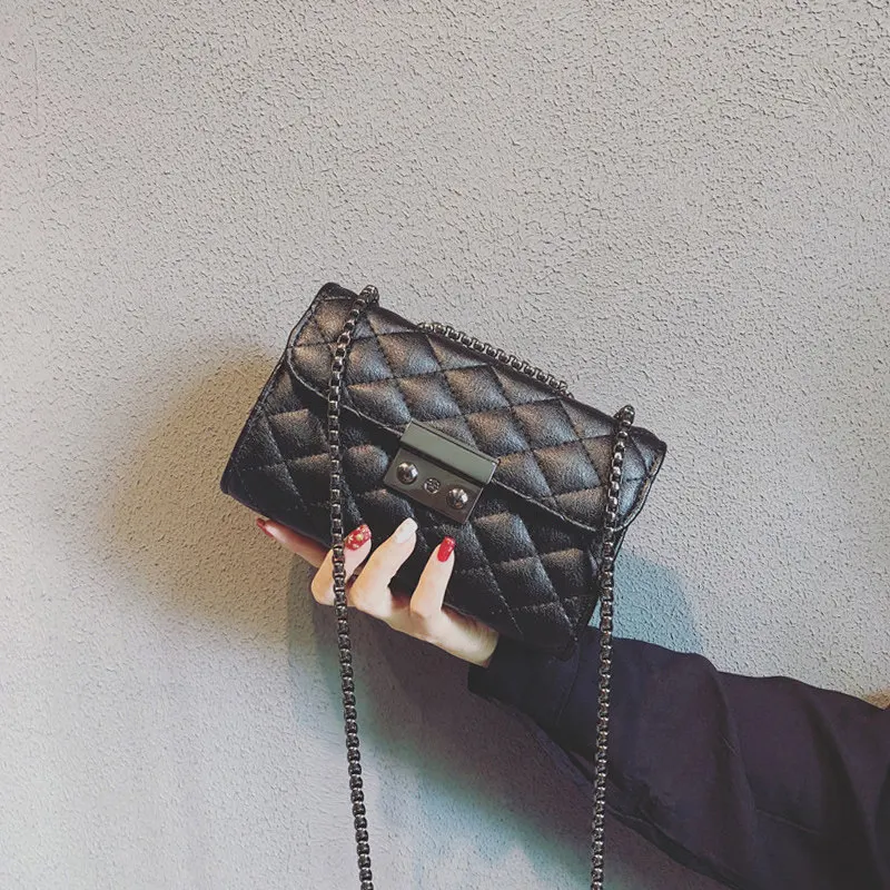 сумка женская маленькая 2020 брендовые женские сумки чёрные шоппер S19 002 на плечо из