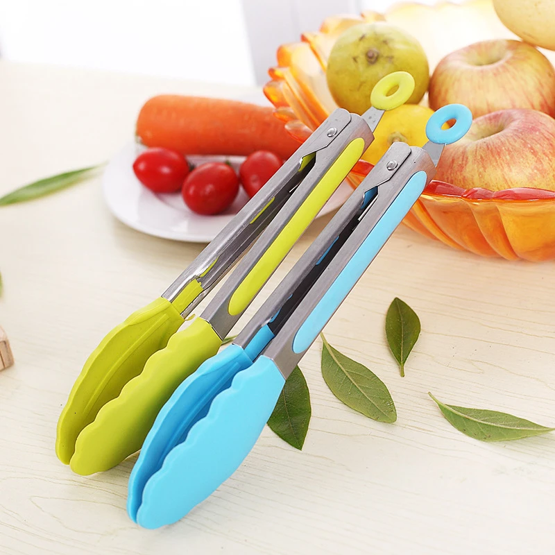 Пищевые силиконовые щипцы для еды кухонная утварь кулинарные зажим хлеба