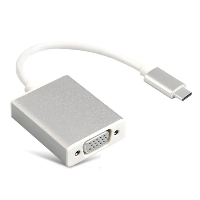 Переходник с USB C на VGA Usb 3 0 типа конвертер для нового Macbook 12 дюймов usb c Pd dex|Адаптеры