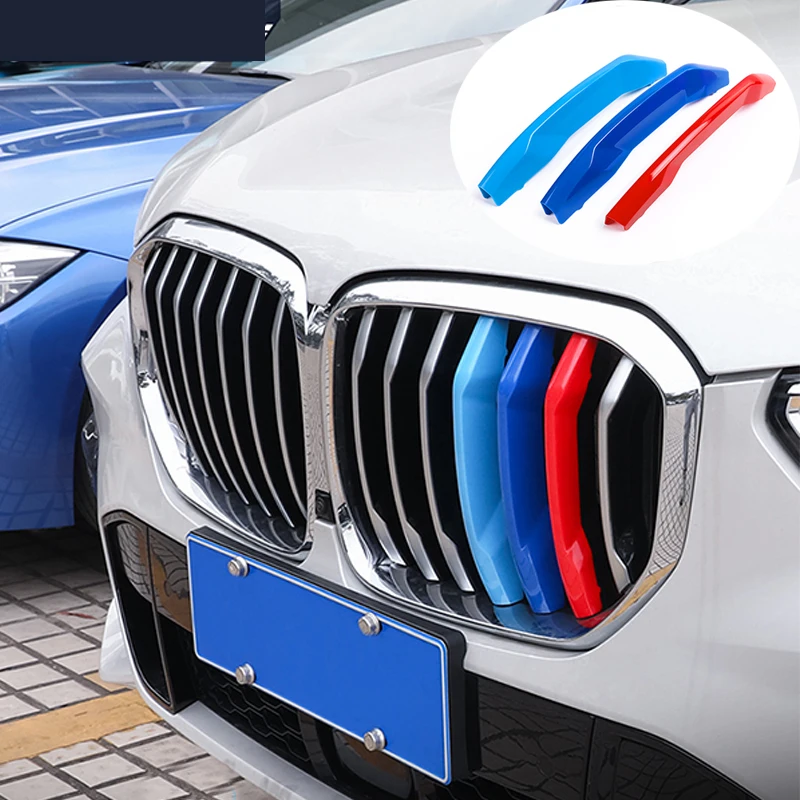 Rejilla delantera de riñón doble para BMW, cubierta embellecedora de rejilla de aire para radiador, modelos X1, X3, X4, X5, X6, E84, E70, E71, F15, F16, F25, F26, G01, G02, G05 M, 3 colores