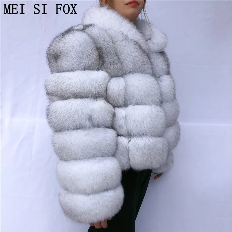 Женская Шуба куртка женский жилет пальто из лисьего меха натурального зимние