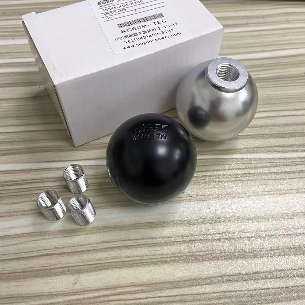 Универсальная рукоятка переключения передач черного серебристого алюминиевого