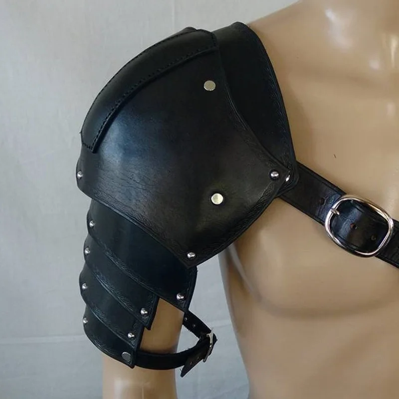 Кожаный косплей-костюм Pauldrons Spaulders средневековая броня костюм викингов рыцарь