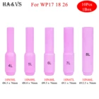 10 шт. в коробке 76 мм 10N46L 10N47L 10N48L 10N49L 10N50L алюминиевые сопла для TIG WP17 18 26 сварофонарь аксессуары