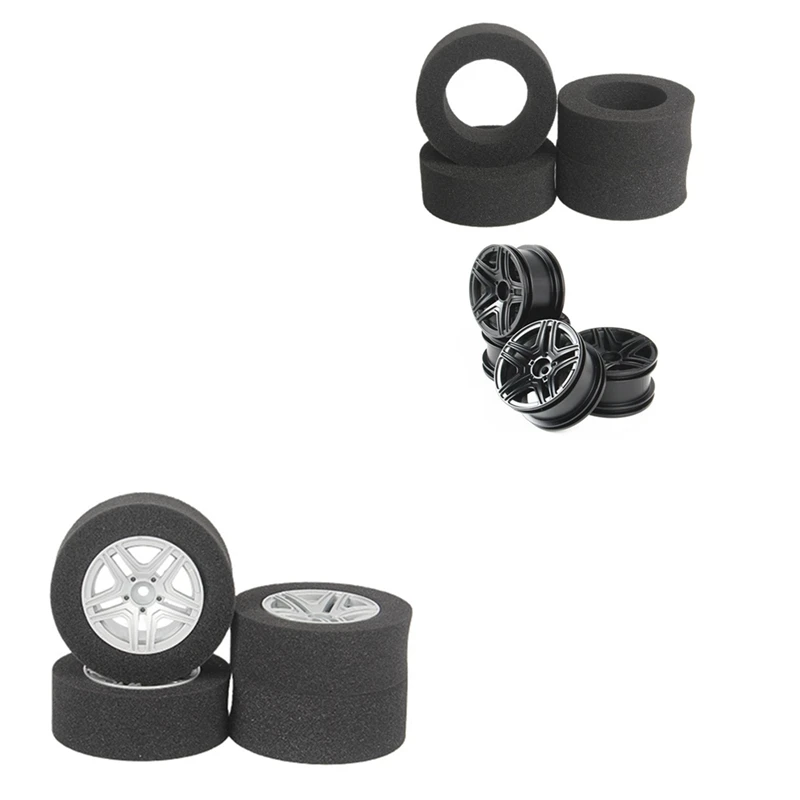 

Metal Wheel Rim with Tire Soft Sponge Foam for MN86K MN86KS MN86 MN86S MN-86KS MN G500 RC Crawler Car Upgrade Parts