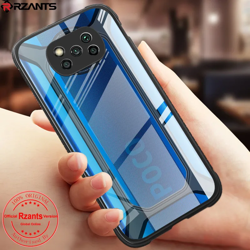 rzants for xiaomi poco x3 nfc poco x3 pro case beetle unicorn airbag pumper shockproof casing transparent phone shell soft cover free global shipping