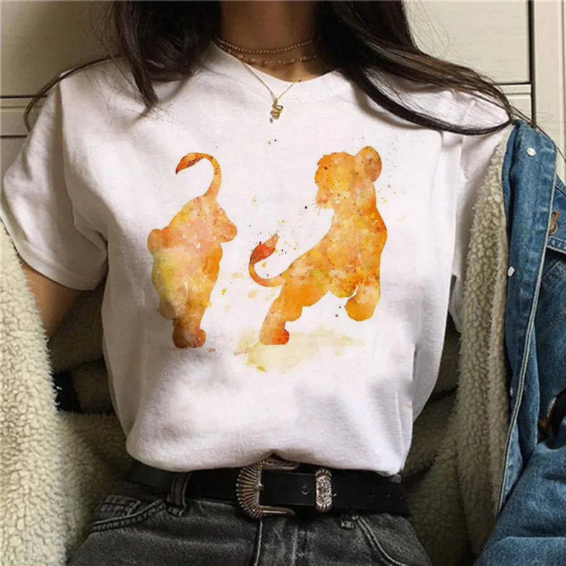 Женская футболка Harajuku Ullzang Moda o rei leau Hakuna Matata Femme Homme с покемонами футболки для