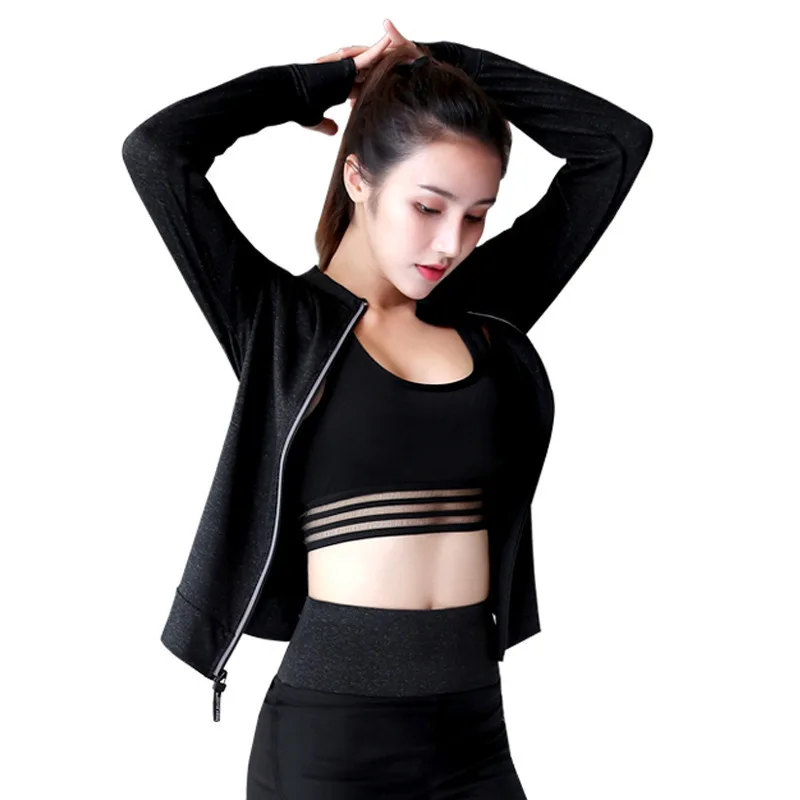 

2020 Spring and Summer New Style Yoga Tops nv yun dong Gym Morning pao bu fu Loose Quick Drying Clothes Wholesale Slimming