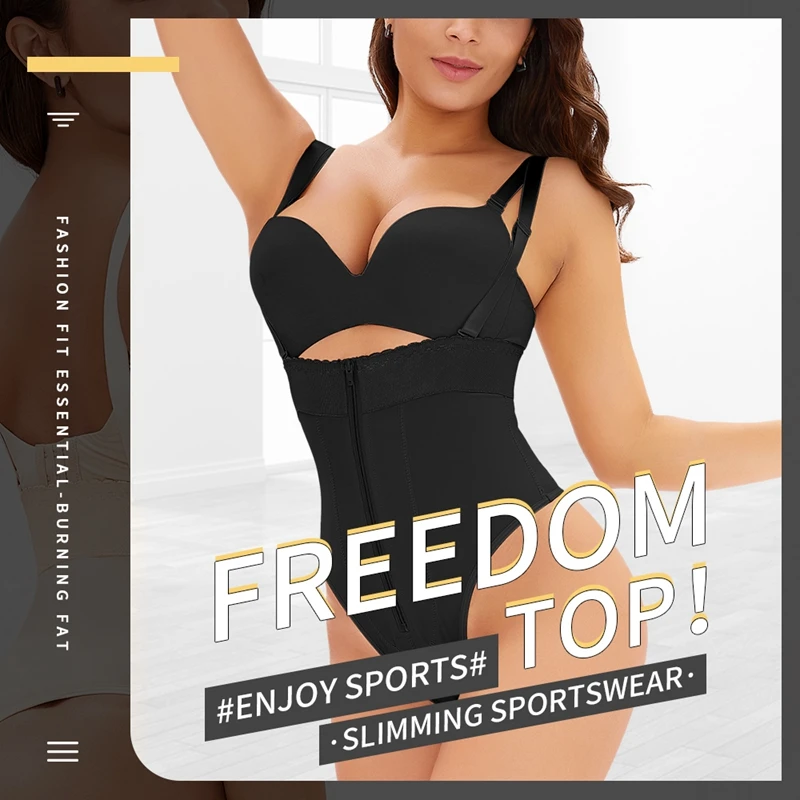 Slimming Waist Thong Bodysuit Body Shaper Full Body Women Shapewear Sexy Waist Trainer Tummy Shaper Hip Up Underwear Large Size