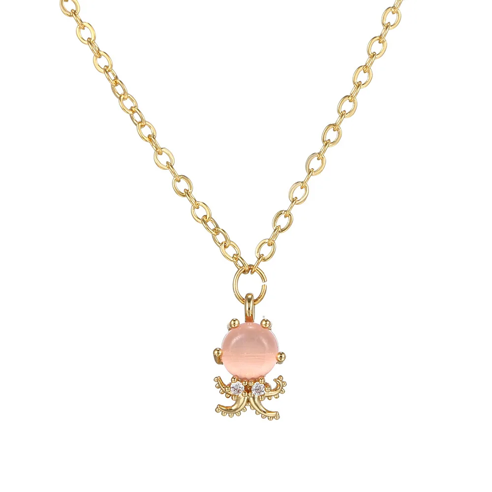 

Hot Style Color Zirconium Marine Life Pendant Necklace Women's Necklace Interesting Necklace Pendant Gifts for Wife and Daughter