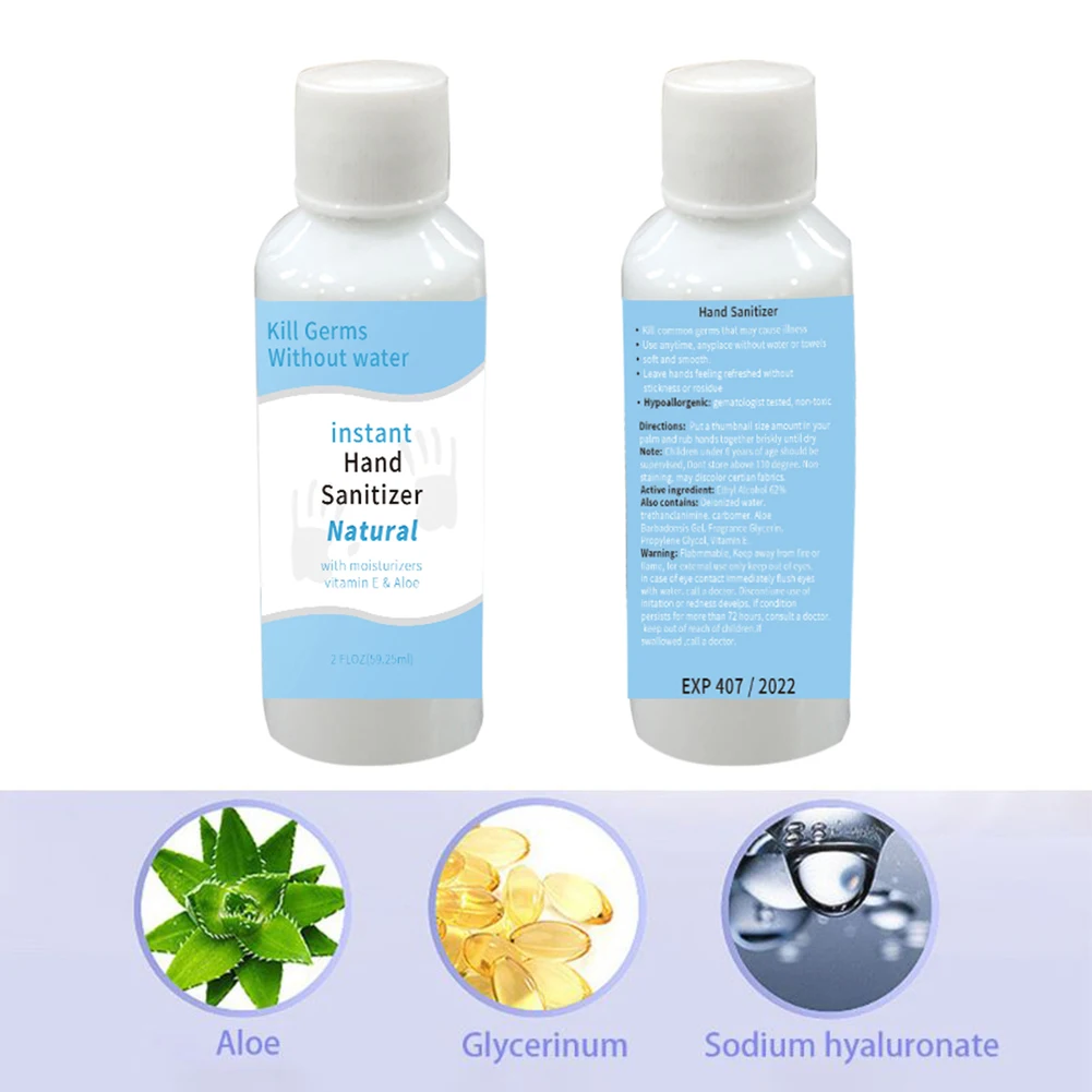 50 мл портативный одноразовый Дезинфицирующий Гель для рук без мытья 95%