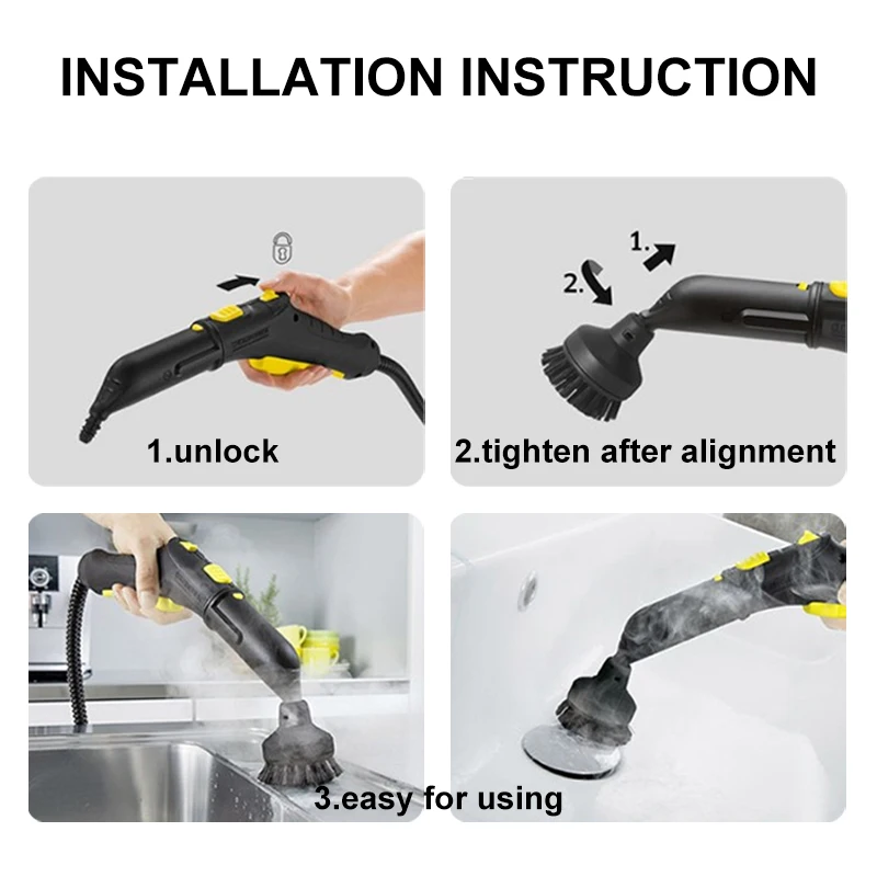 Щетки насадки для Karcher Easyfix SC 1-7 серии аксессуары пароочистителя сменная круглая