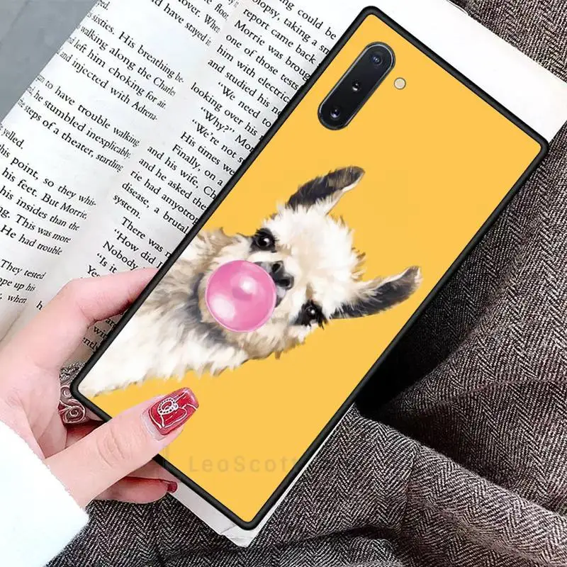 

cute lamas Alpaca animals Phone Case For Samsung Galaxy S8 S9 S10 Plus S10E Note 3 4 5 6 7 8 9 10 Pro Lite cover