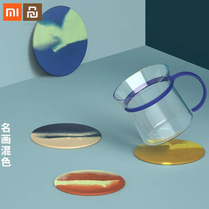 Подставка Xiaomi color coaster Van Gogh антиобжигающая подставка для столового стола умный
