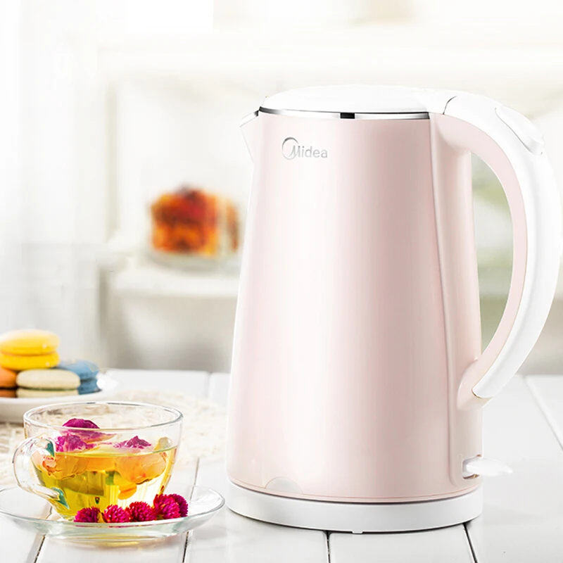 

Электрический чайник Midea, 304 л, нержавеющая сталь, 1500 Вт