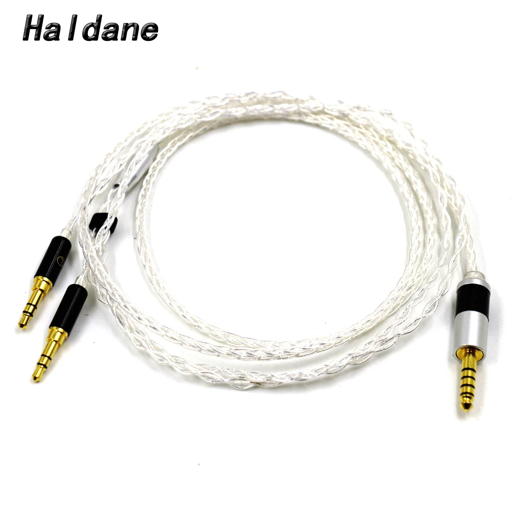 Hi Fi 8 ядер 7N OCC посеребренный сбалансированный кабель для наушников Hifiman SUNDARA he400i