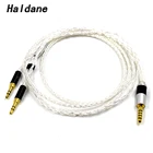 Hi-Fi 8 ядер 7N OCC, посеребренный сбалансированный кабель для наушников, кабель для Hifiman SUNDARA he400i he400s HE560 2x3,5 мм