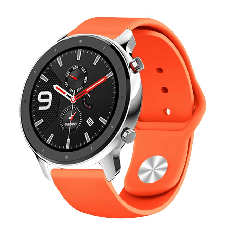 Спортивный силиконовый браслет для Huami Amazfit GTR 47 мм 42 мм браслет для Amazfit Stratos Pace 2 2S сменный ремешок для часов