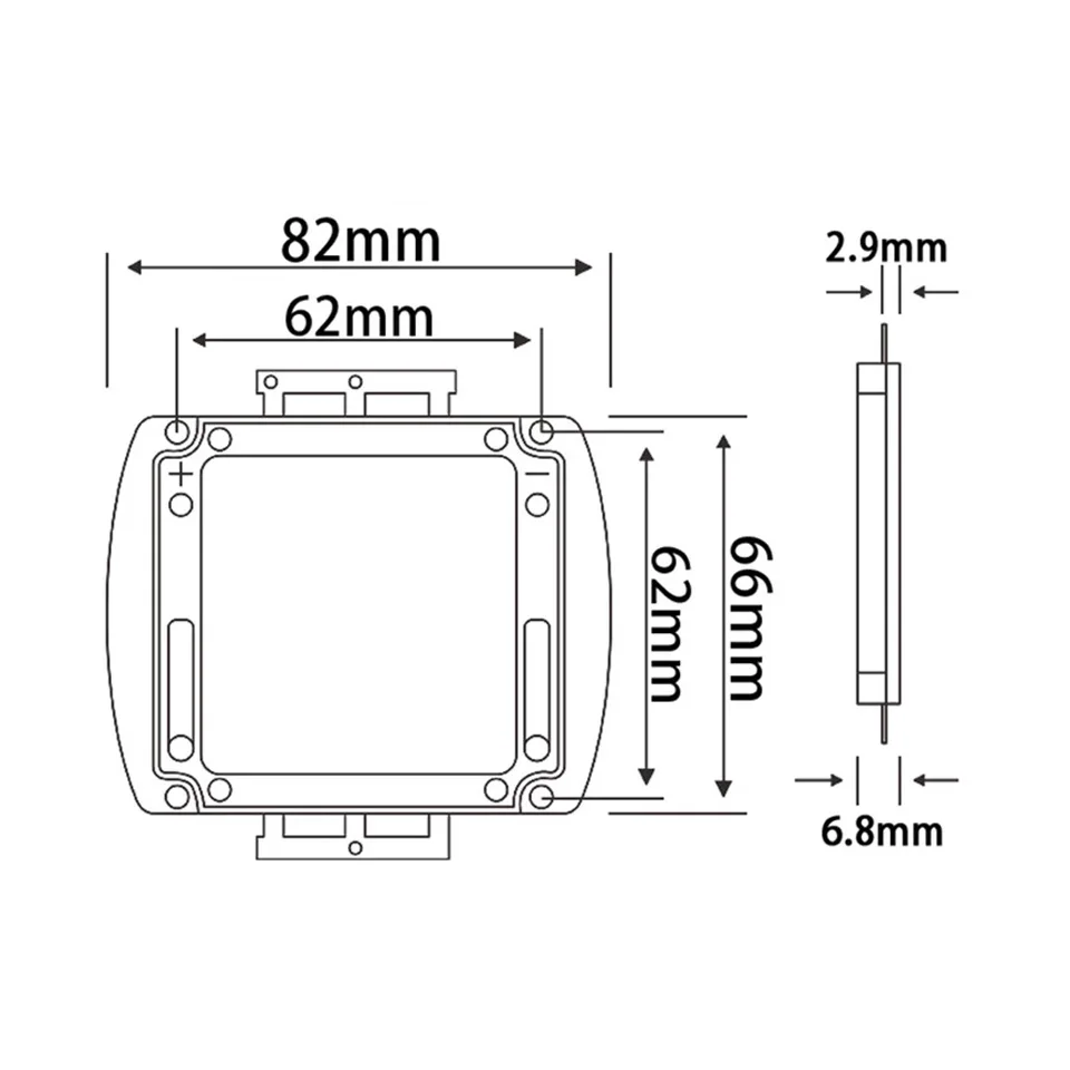 Фото Мощные светодиодные чипы 120W 150W 200W 300W 500W, интегрированные COB-светодиоды SMD, теплый белый, холодный белый, красный, синий, УФ-свет для растений №3