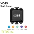 Двойной датчик скорости и частоты вращения педалей XOSS Strava, подходит для Garmin iGPSPORT Bryton, водонепроницаемый, для велосипедного компьютера