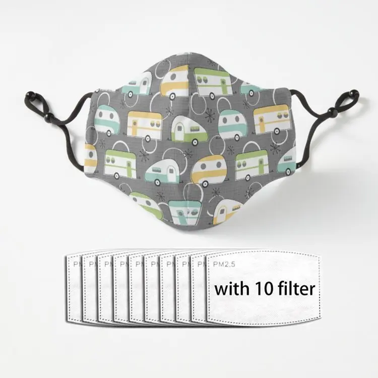 

Счастливый Campers унисекс Блестки Bling смываемая маска для мужчин и женщин 3d забавная маска для лица в стиле хип-хоп для вечерние Magic