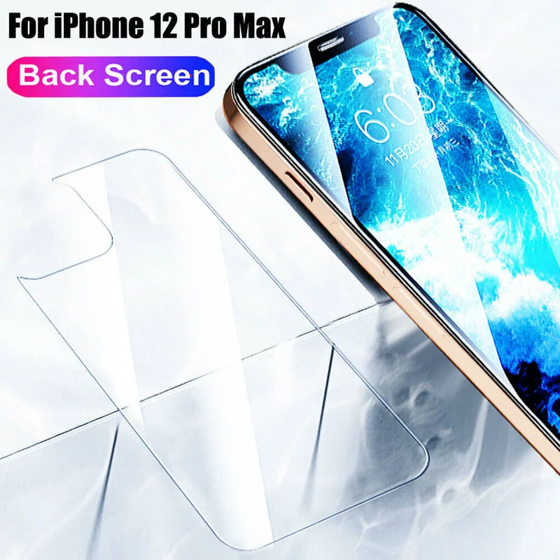 

3PCS Full Cover Back Tempered Film for IPhone 12 Mini Pro Max Protective Glass for IPhone Rear Tempered Screen Protector Glass