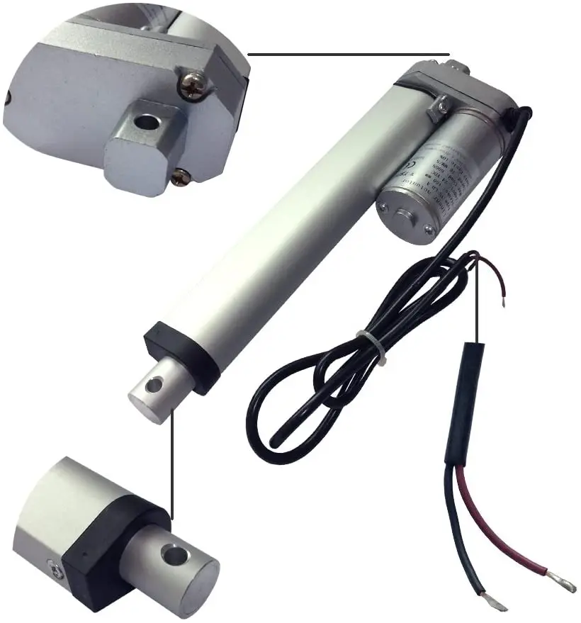 

DC 24V Electric Linear Actuator Motor Stroke 800mm 32 inch High Speed 20mm/s Heavy Duty 900N=90KG DC Linear Actuator Motor