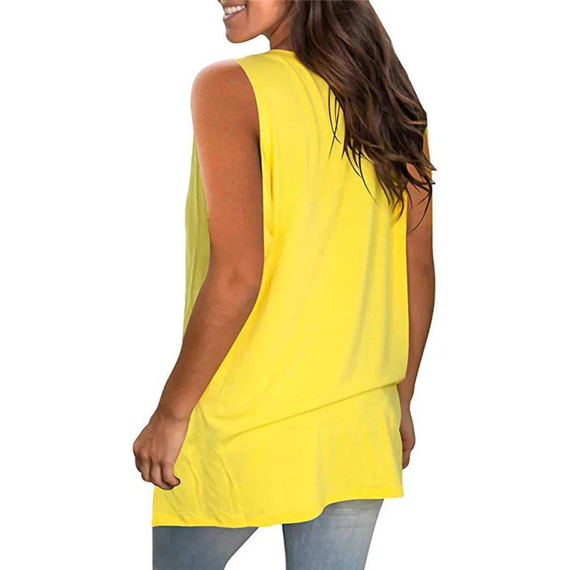 

5XL Oversized White shirts 2021 New Summer Tees Beach Sexy Sleeveless V-neck Loose Womens T Shirts Streetwear Casual Female Tops