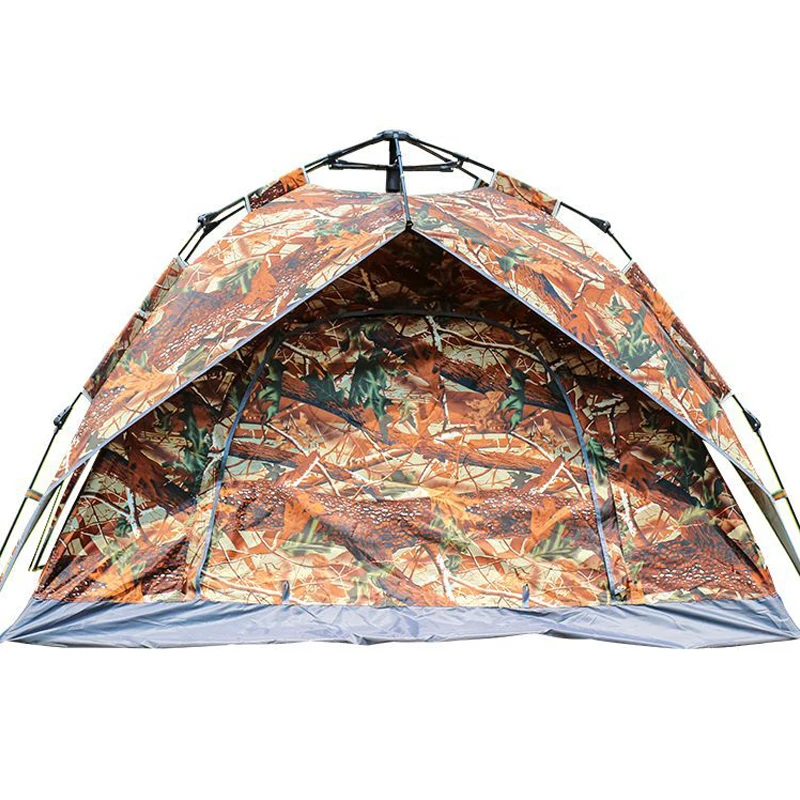 Автоматическая 4 человека всплывающая камуфляжная палатка Сверхлегкая Большая