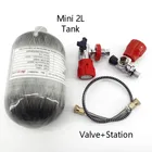 AC5020 цилиндрический Hpa Воздушный бак, мини 4500Psi 2L Pcp страйкбол охота подводный Пейнтбол бутылка для дайвинга Pcp Air Rifle подводный пистолет