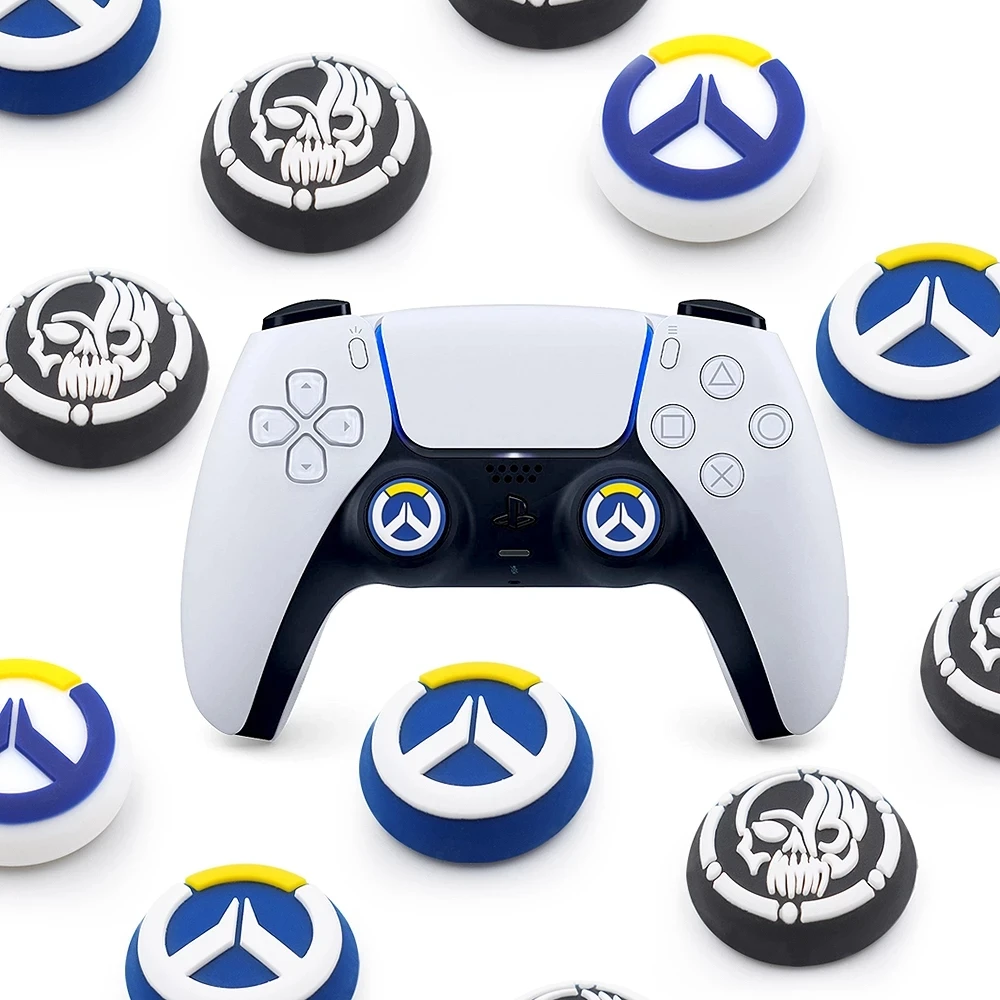 

2pcs Soft Silicone Thumb Grip Stick Cap Cover For PS5 XBOXONE PS4 Controller Joystick Cap Accessories