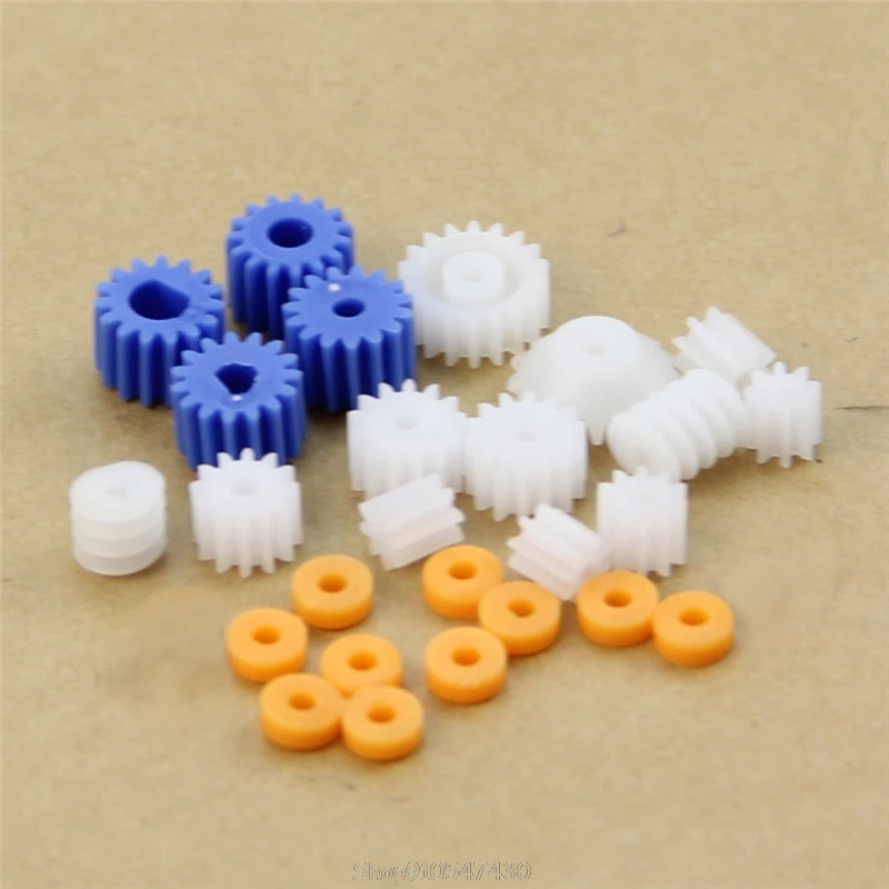 

16 Kinds Shaft Gears Spindle Gears Gear-B 2MM 2.3MM 3MM 3.17MM 4MM Worm Plastic D02 20 Dropship