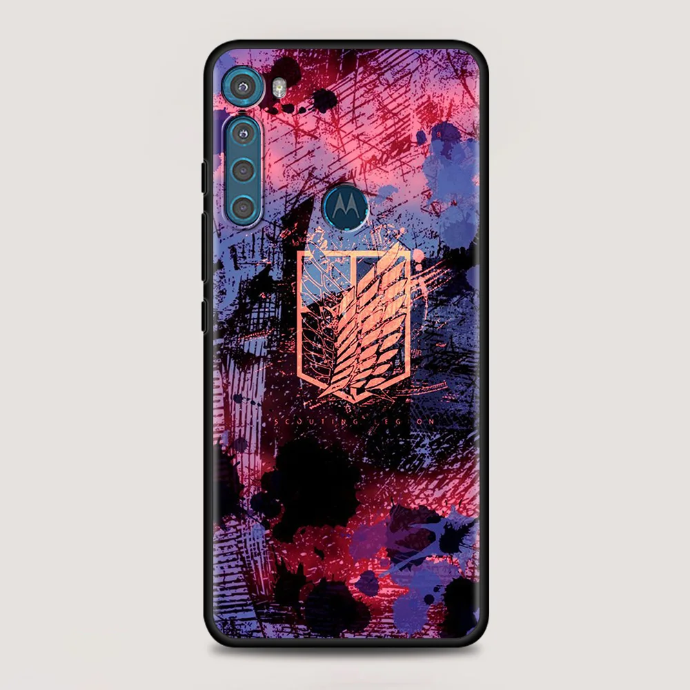 attack on titan anime for motorola one fusion case for moto g10 g9 g8 plus play power one g20 g30 g40 g50 g60 edge 20 phone case free global shipping