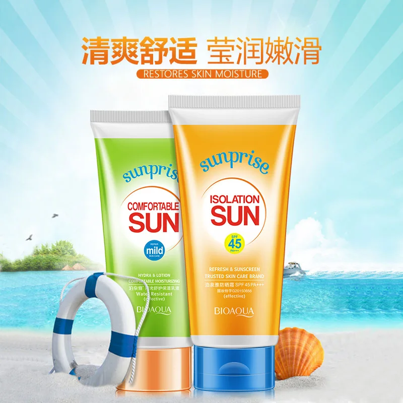 Солнцезащитный крем для лица Bioaqua 2 шт. в комплекте защита от солнца SPF 45 PA + |