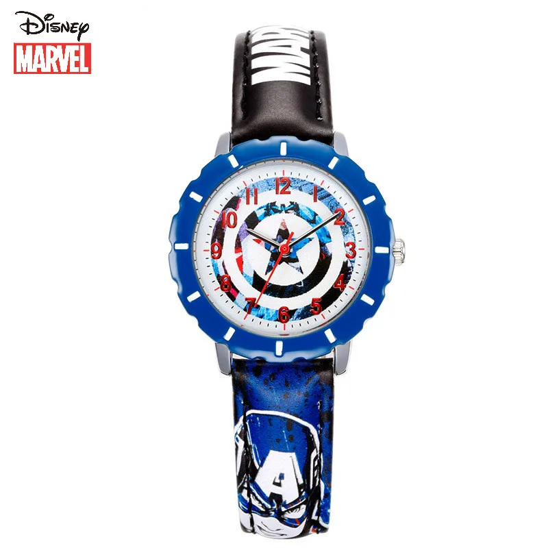 

Disney Avengers 3 Kids Watch Boy Marvel Captain America Quartz Watch Iron Man Boy Student Watch