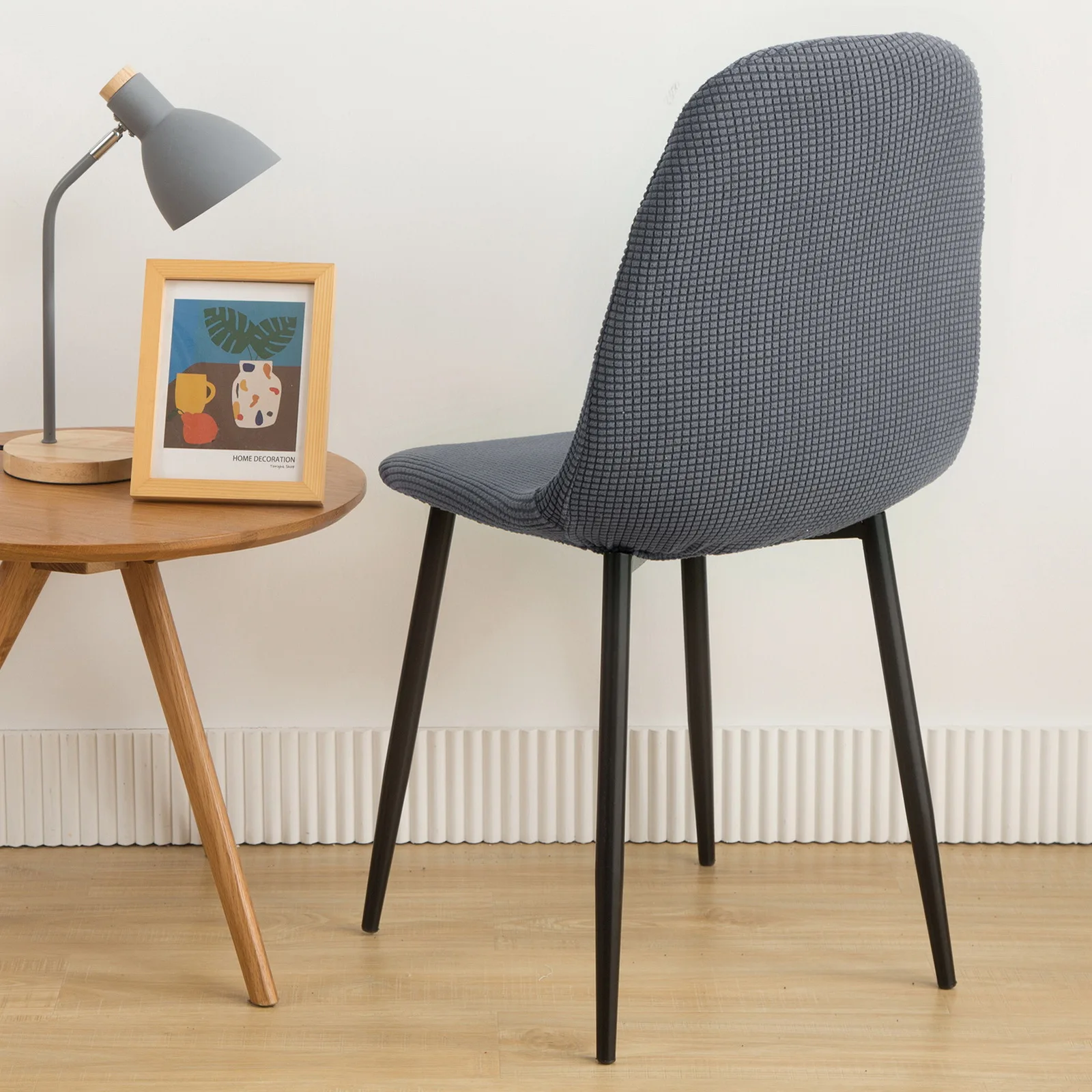6 шт. вязаные жаккардовые чехлы на сиденья для Eames | Дом и сад
