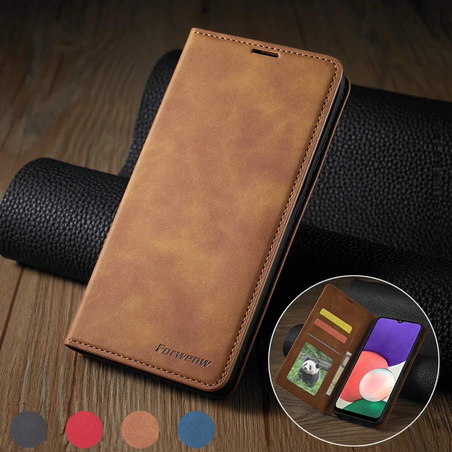 

Magnetic Leather Wallet Case For Samsung Galaxy A01 A02 A02S A03S A10 A11 A12 A20 A21S A22 A31 A32 A41 A50 A51 A52 A70 A71 A72