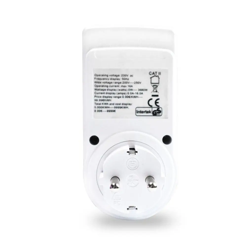 Digital Power Meter Socket EU/US/UK Plug Energy Current Voltage Watt Electricity Cost Measuring Monitor Analyzer | Инструменты