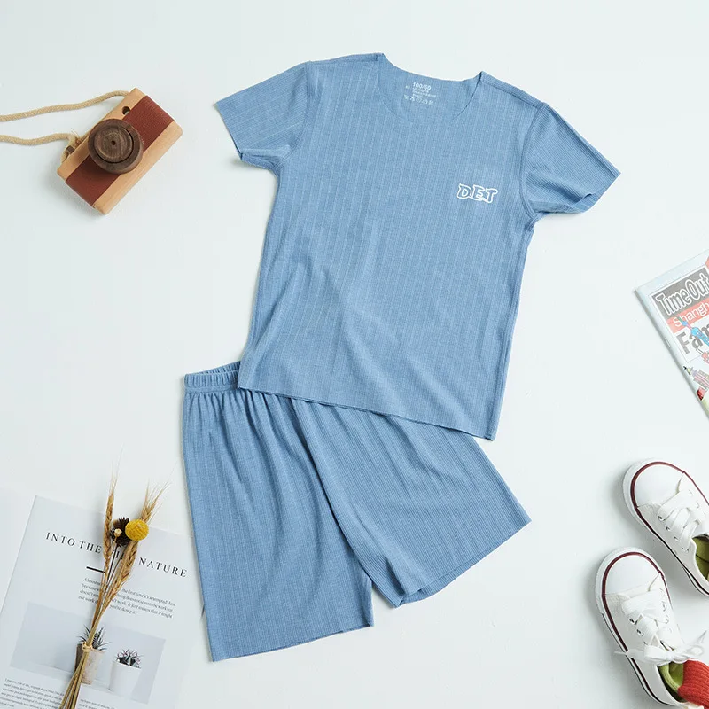 

Baby Boys Pajamas New Summer Short Sleeve Children's Clothing Sleepwear Pyjamas Kids Nightwear Sets For Girls 4 6 8 10 12Years