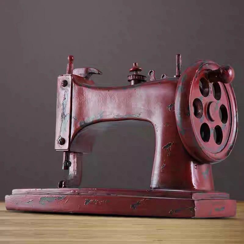 

[MGT]Sewing machine model retro ornaments creative nostalgic living room wine cabinet shop counter clothing store decorations