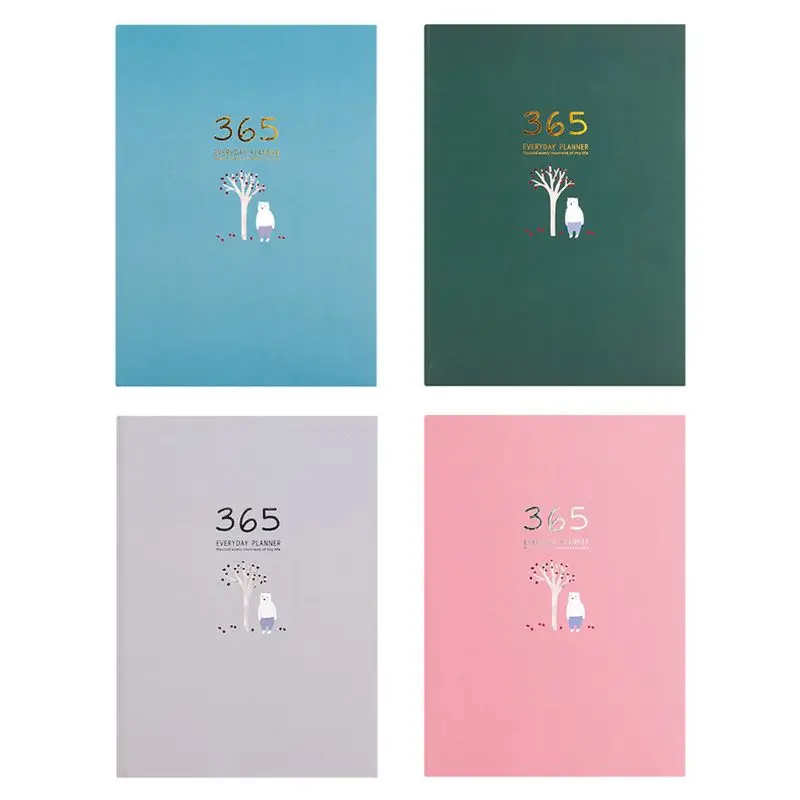 

Cute Stationery 365 Planner Weekly Monthly Daily Diary Notebooks Journals Business Office School Supplies
