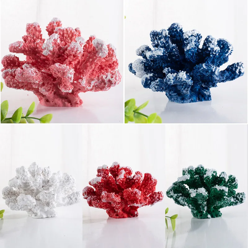 Ручной работы аквариум орнамент Decraction смолы моделирование Коралл для аквариума