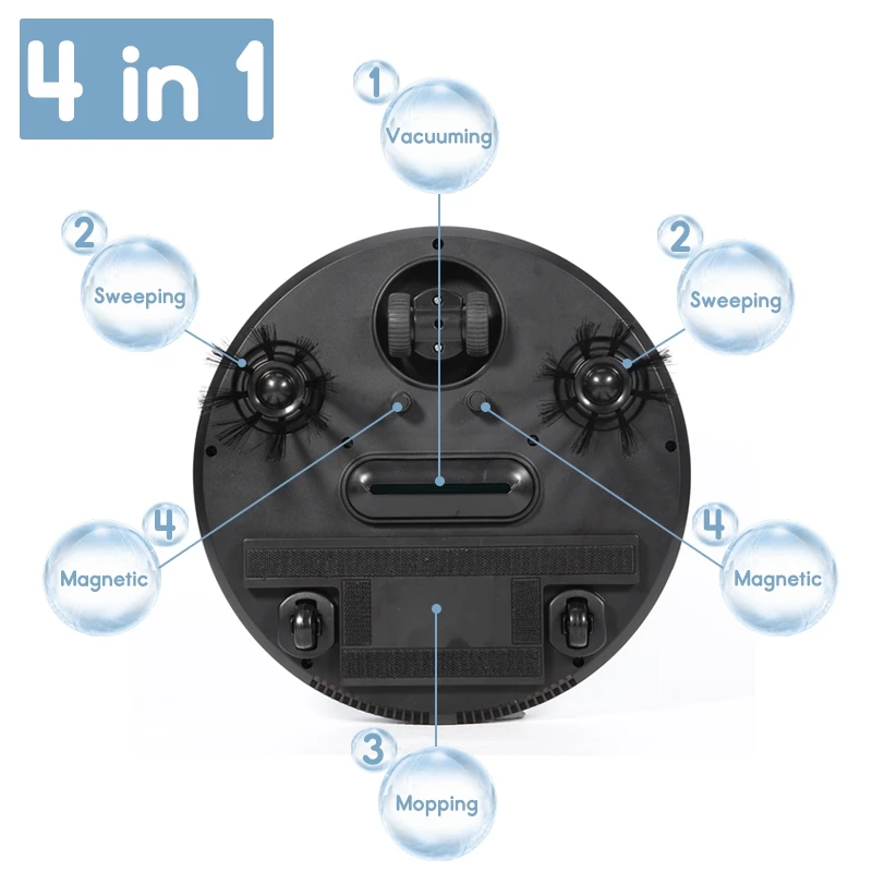 Домашний 4 в 1 перезаряжаемый робот для автоматической уборки умный подметальный робот грязевая пыль волосы автоматический очиститель для электрических пылесосов