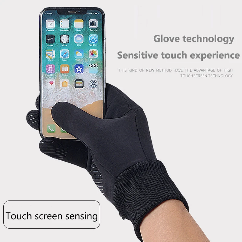 

Winter Gloves Touch Screen Men Gloves Windproof Waterproof Sports Bicycle Motorcycle Riding Ski Work Fleece Warm Women Gloves