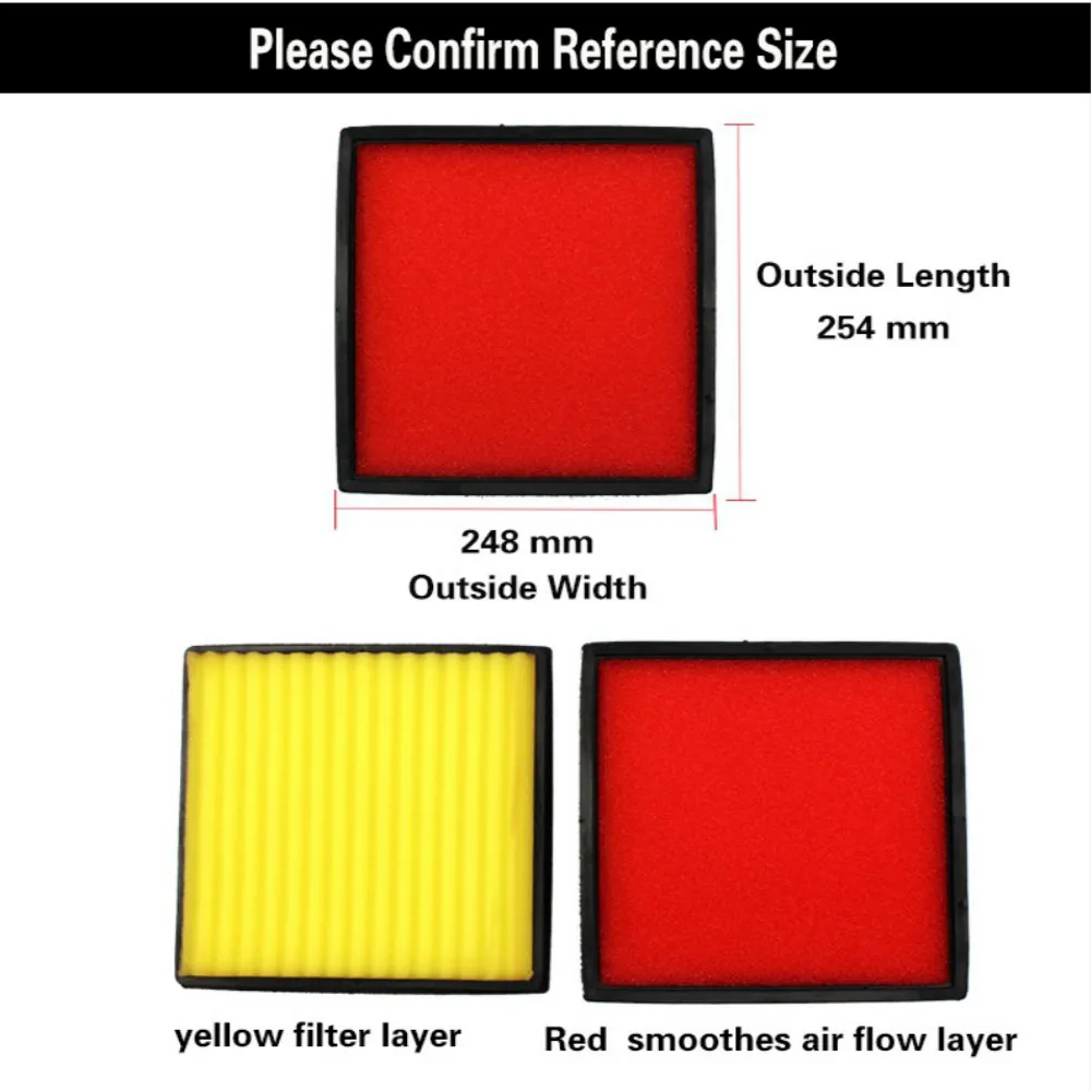 Автомобильный воздушный фильтр Авто высокого потока Улучшенная лошадиная сила